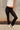 Zoe Black Foldover Leggings - lower body front view
