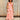 Sutton Cream & Peach Floral Midi Dress - full body front view