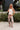 Risen: Arabella Printed Barrel Leg Jeans -full body front view