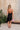 Hallie Black Satin & Lace Asymmetric Dress - full body back