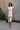 Imogen White Polka Dot & Lace Midi Skirt - full body front view