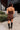 Gabby Plaid & Lace Asymmetric Dress - full body back view
