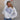 AUB Grey & Blue Mock Neck Sweatshirt - front view