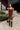 Gabby Plaid & Lace Asymmetric Dress - full body front 