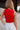 Georgia Red Embroidered Ribbed Tank - back view