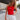 Georgia Red Embroidered Ribbed Tank - front view