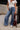 Judy Blue: Kenna Dark Wash Drawstring Jeans - lower body front view