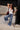 Judy Blue: Kenna Dark Wash Drawstring Jeans - full body front view
