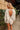 Norah Sage & White Striped Open Back Top - back view