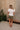 Gigi White Puff Sleeve Flare Top - full body back view