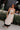 Preslee Oatmeal & Black Polka Dot Midi Dress - full body front 