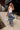 Risen: Farrah Side Stripe Wide Leg Jeans - full body side view