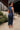 Rae Navy Blue Mesh Midi Dress - full body back 