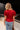 Gigi Burgundy Puff Sleeve Flare Top - back view