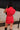 Tatum Red Polka Dot Romper - back  view