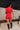 Tatum Red Polka Dot Romper - full body back view