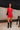 Tatum Red Polka Dot Romper - full body front view