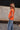 Tara Orange Braided Sleeve Tee - side view