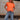 Tara Orange Braided Sleeve Tee - front view