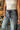 Casey Side Contrast Barrel Jeans - close up view