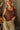 Daniella Brown Pointelle Floral Tank Top - front 