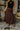 Fallon Brown Suede Midi Skirt - lower body front view