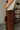 Florence Brown Lace Trim Pants - close side view
