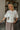 Heidi White Duck Short Sleeve Cardigan - front