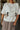 Heidi White Duck Short Sleeve Cardigan - close front view