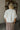 Heidi White Duck Short Sleeve Cardigan - back view