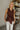 Clara Brown Button Up Sleeveless Top - close up front view