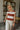 Eleanor Rust & Cream Stripped Knit Top - front view 