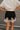 Hayden Black & Lace Shorts - close up back view 