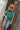 Finley Blue & Green Striped Knit Top - close front view
