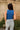 Kentucky Blue Embroidered Ribbed Tank - close up back view 