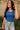 Kentucky Blue Embroidered Ribbed Tank - close up front 