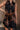 Monroe Black & Rust Floral Mini Dress - detailed front view 