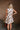 Birdie Cream & Brown Polka Dotted Mini Dress - Back view 