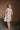 Birdie Cream & Brown Polka Dotted Mini Dress - full body back view 