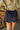 Alessandra Navy Satin Shorts - back view