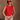 Faye Red Sleeveless Ribbed Top - Front view 
