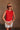 Faye Red Sleeveless Ribbed Top - Front view 