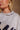 PHIL 4:13 Grey & Navy Embroidered Mock Neck - close up detail