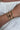 Dream Pray Do Bangle - gold bangle stack shown on wrist