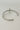 She Is Clothed With Strength And Dignity Bangle - silver -close up flat lay