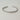 I Have Seen His Goodness Bangle - silver - flat lay close up