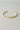 She Believed She Could So She Did Bangle - gold - flat lay close up