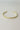 I Have Seen His Goodness Bangle - gold - flat lay close up
