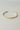 I Trust You Jesus Bangle - gold - flat lay close up