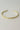 More Than Enough Bangle - gold - flat lay close up